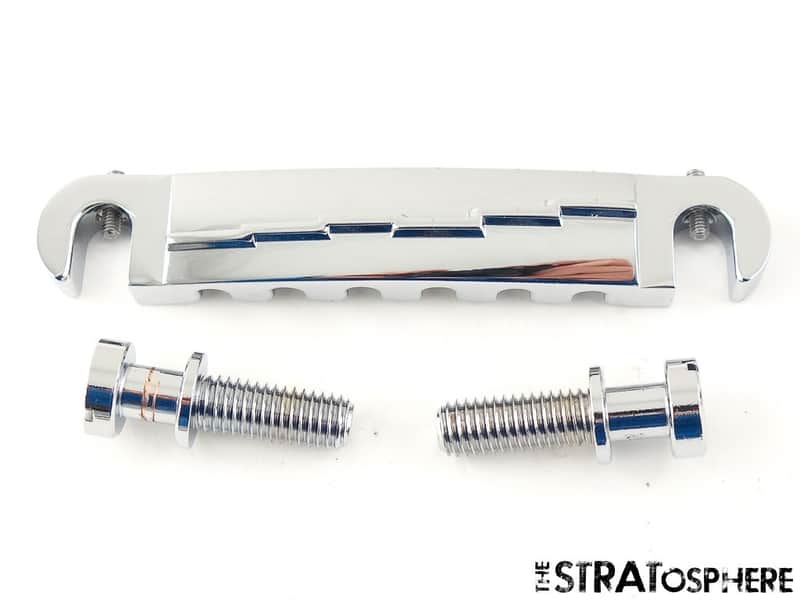 Fender Squier Paranormal Strat-O-Sonic BRIDGE Chrome, Part, Wrap Around image 1