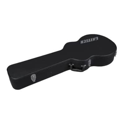 Gretsch G2655T Streamliner Center Block Jr. Durable, Secure, Black Plush Interior Case with Chrome Latches for Transportation and Storage (Black) image 3