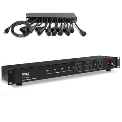 Pyle Pro 8 Outlet Rack Mount Power Supply Center with Each Outlet Switch image 6