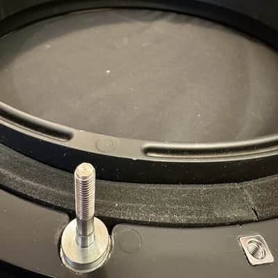 Hooplug 14" ABS Snare Hoop Ring (black) w/EXTRA RIM, BOLTS, & HEAD-NEAR MINT image 8