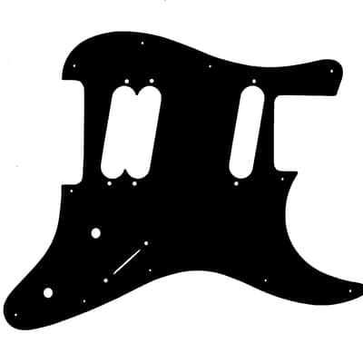 Custom Pickguard For 2023 - 2026 Made in Indonesia Schecter MV-6 Diamond Series - Black/White/Black .090" image 1