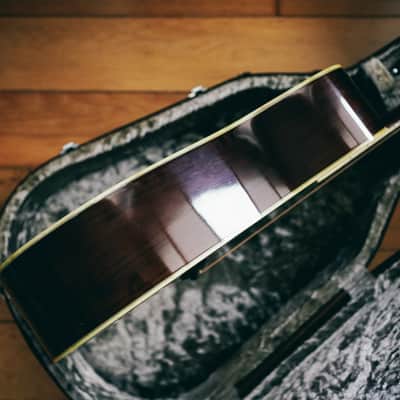 1970s Morris W-50 – Made in Japan | Rare 3-Piece Back | Martin D-45 Style | Good Condition | Hard Case image 13