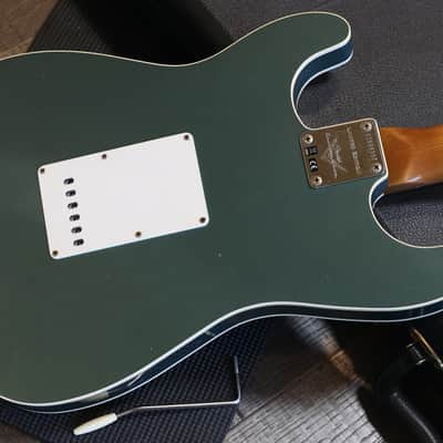 2021 Fender Custom Shop Limited Edition Double Bound Stratocaster Electric Guitar Sherwood Metallic + HSC image 12
