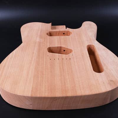 Guitar Body Set in Mahogany Wood T-Style Hard Tail Bolt on Heel DIY Guitar image 5