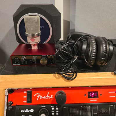 Recording bundle Neumann TLM 102, Focusrite Solo, Headphones, insulation , cables image 1