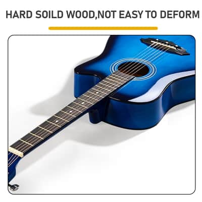 🎸Acoustic Electric Bass Guitar with a Rosewood Fretboard +Soft Case/Gig Bag +Strap +Cable +Picks!🎸 image 6