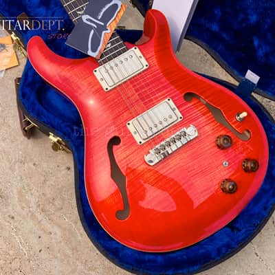 ♚PRISTINE♚2017 PRS McCarty Hollowbody II ♚ PIEZO ♚ BLOOD ORANGE 'AAA' FLAME ♚ 5.7 LBS ♚ +Artist Case ! image 24