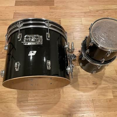Ludwig 12/13/22 Rocker USA Drum Kit Set in Piano Black image 5