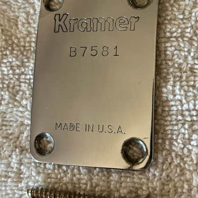 Kramer USA Neckplate 1982-83 - Chrome image 3
