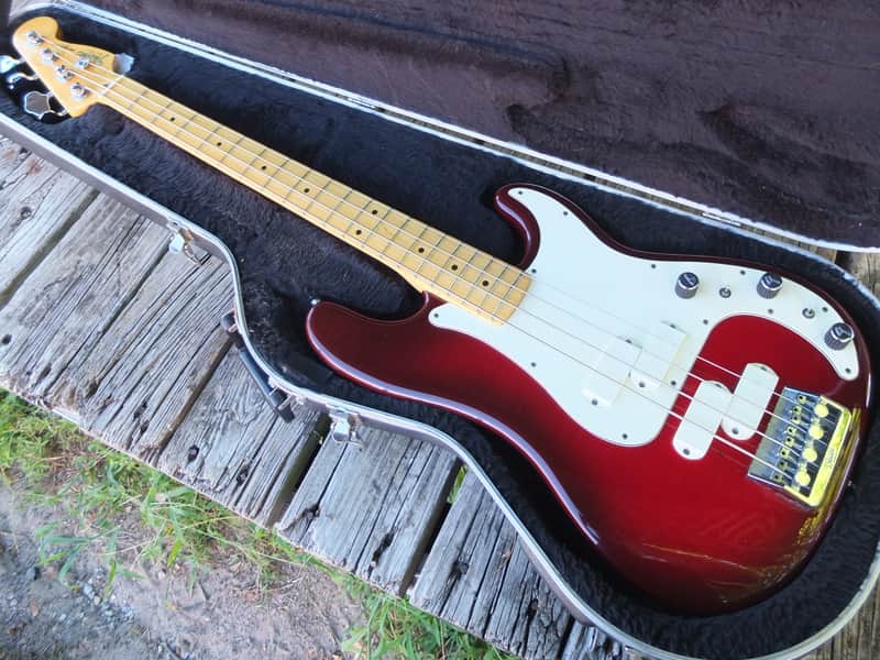 Fender Elite Precision Bass II with Maple Fretboard 1983 - 1985 - Wild Cherry image 1