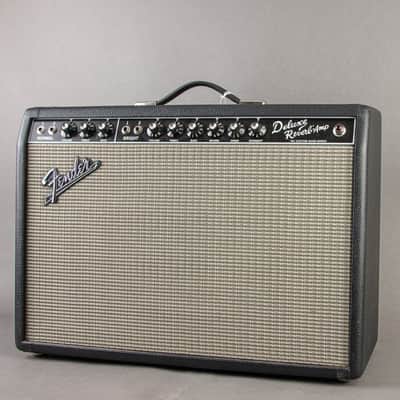 Fender '64 Custom Deluxe Reverb Hand-Wired Reissue 2021, Black image 1