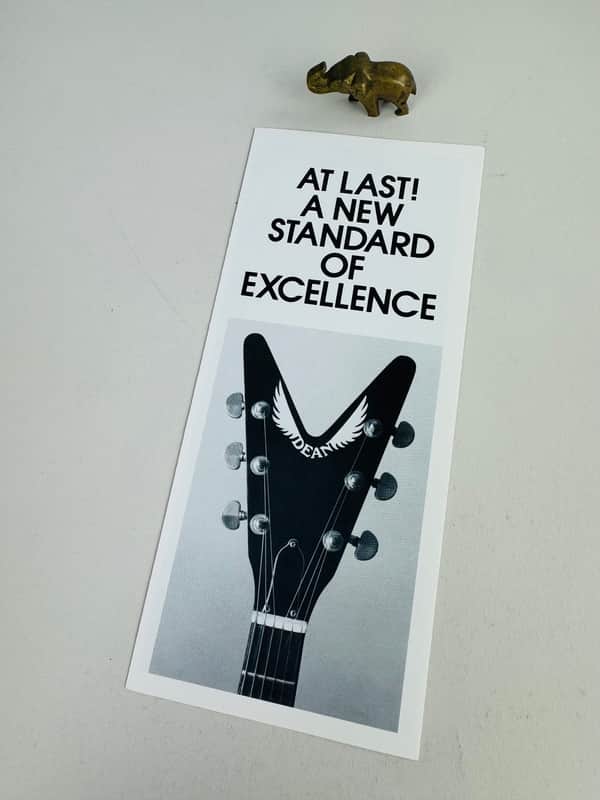 Dean Guitars Tri-Fold Brochure, 1980-'81 image 1