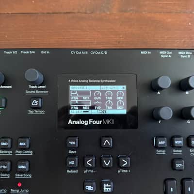 Elektron Analog Four MKII 4-Voice Tabletop Analog Synthesizer 2020 - Present - Black image 3