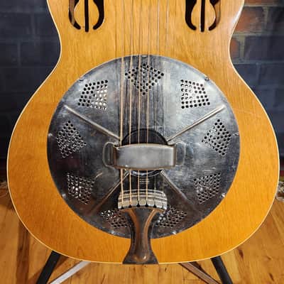 Vintage Dobro National Rosita Slide Square Neck  Resonator 1933 Natural image 6