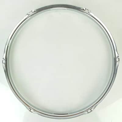 Ludwig 14" Chrome-BRASS 6Lug Triple-Flange Pioneer Snare Drum Resonant Rim/Hoop image 7