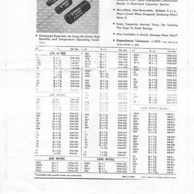 Sprague Black Beauty Capacitors New Old Stock image 3