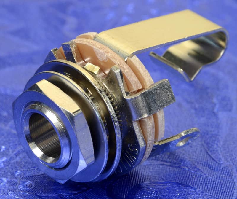 Switchcraft 1/4" Premium Mil. Spec. Guitar Input Jack/Amp Speaker Output Jack, #JK001 image 1