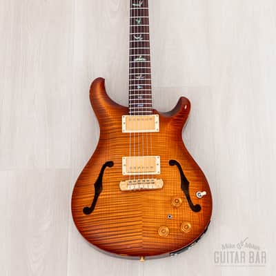 2004 Paul Reed Smith Hollowbody II Piezo Artist Package Violin Amber Burst w/ Case, Tags image 2