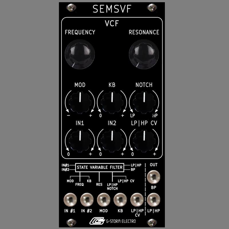 G-Storm Electro SEMSVF Noir Edition Eurorack Oberheim SEM Filter Adaptation image 1