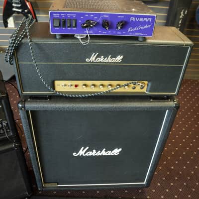 (USED-C) Marshall JMP Superlead 100 + 1960BV 4x12 Cab + Rivera Rock Crusher R980 HALF STACK image 2