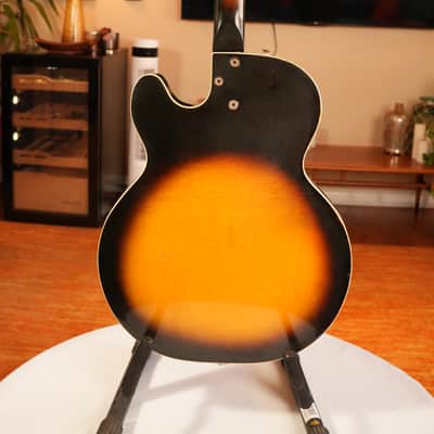 1966 Harmony H70 Meteor with Bigsby - Sunburst image 7