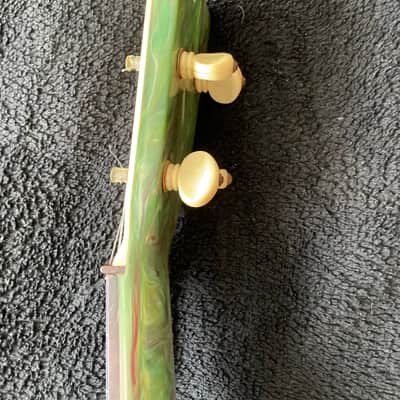 Green Maccaferri Islander Soprano Ukulele 1950s image 14
