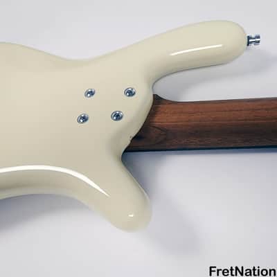 Warwick GPS Streamer LX 5-String Bass Creme White Lefty Left-Handed Gig-Bag 9.72 Pounds #9373-21 image 14