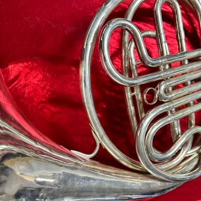 C.G. Conn 14D Student Model Single French Horn 2010s - Clear-Lacquered Brass image 5