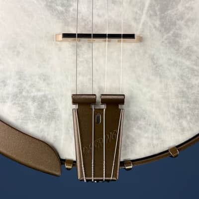 Custom Vega Senator 19-Fret Tenor Banjo with Fiberskin head, Vintage Star Hardware and Marbled Fretboard image 12