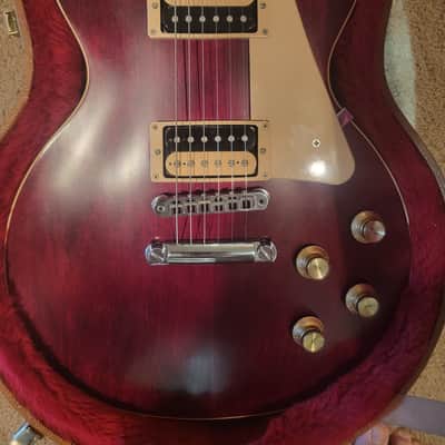 Gibson Les Paul Traditional Pro V Satin Mahogany Top 2020 - Satin Wine Red (Trad Pro V) image 2
