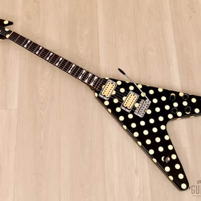 1993 Fernandes FV-105RR Randy Rhoads Flying V Polka Dot, Collector