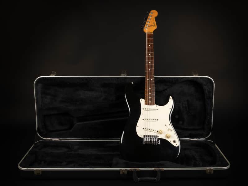 1983 Fender Dan Smith Era 2-Knob Stratocaster RW - Black | USA Fullerton Vintage Rosewood Fretboard Free Flyte Tremolo | CoA OHSC image 1