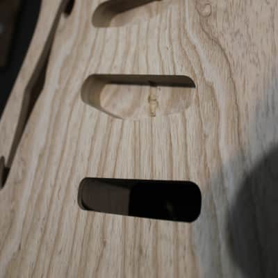 Allparts Fender Stratocaster Thinline Ash Body - Natural Ash imagen 10