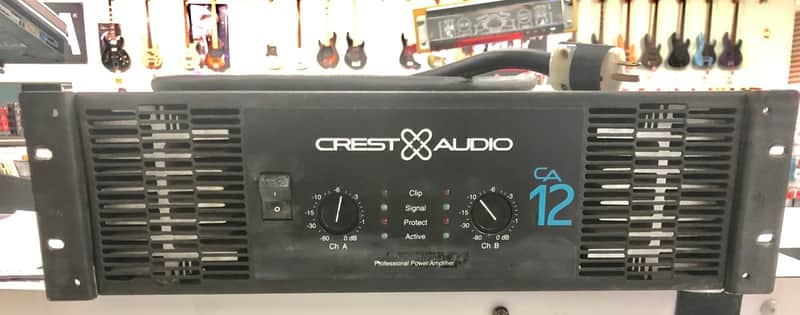 Crest Audio CA12 2200-Watt Power Amplifier 2000s - Black image 1