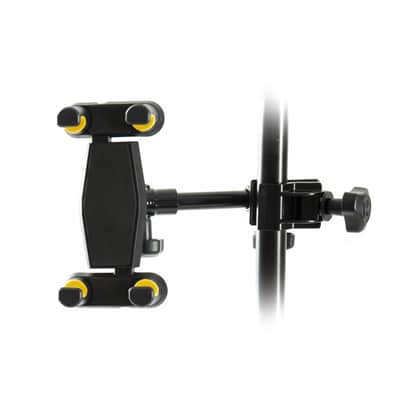 Hercules Stands DG307B Tablet & Phone Holder (Black/Yellow) - Accessory for Stands image 1