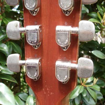 Yamaha FG-180 Red Label Jumbo Dreadnought 1971 - Natural + Hard Case image 11