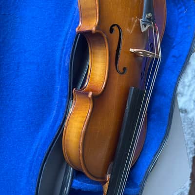 Unbranded 3/4 Antonio Stradivarius faciebat Cremona 1713 West Germany + Case 1950s-1960s image 11