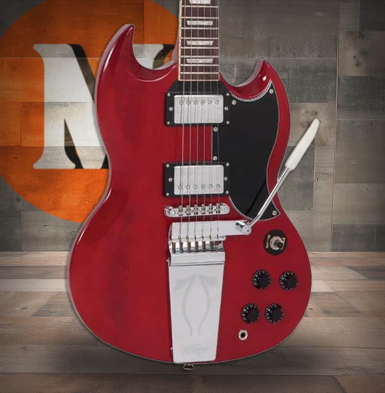 Vintage VS6V ReIssued with vintage style Vibrato - Cherry Red (VS6VCR) image 1