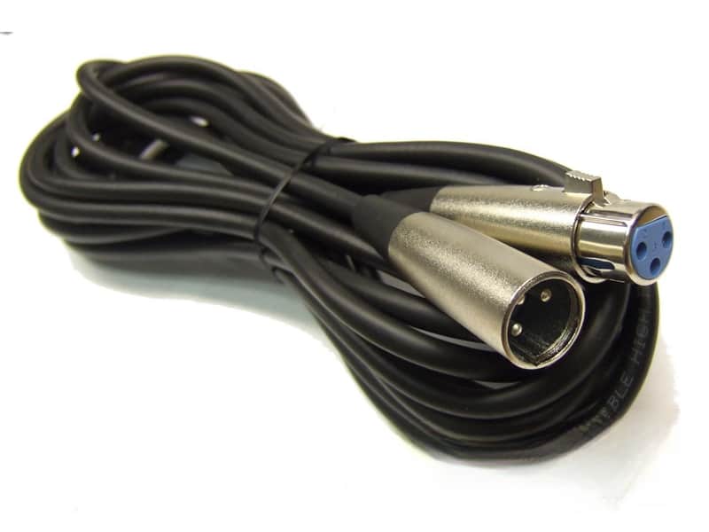 10ft 3-Pin XLR Microphone Extension Cable – Shielded Male to Female Audio Cord image 1