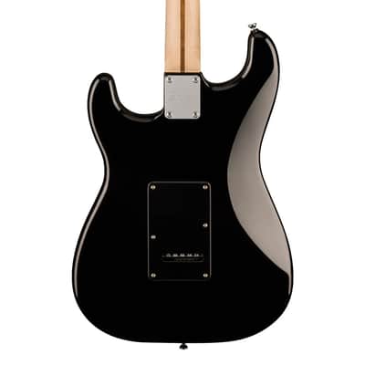 Squier Sonic Stratocaster HSS, Maple Fingerboard, Black Pickguard, Black image 4