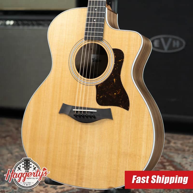 Taylor 214ce Grand Auditorium Acoustic/Electric Guitar with Gig Bag image 1