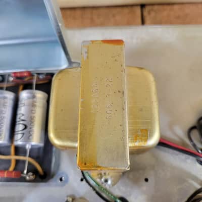 Fender Bandmaster Head and Cabinet 1963 Smooth White Tolex Original Covers Near Mint - White image 15