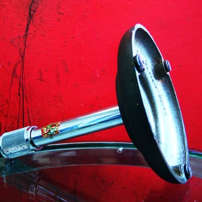 Vintage 1940's era Atlas Sound DS7 cast iron microphone desk stand Shure Electro Voice DS5 DS10 # 1 image 11