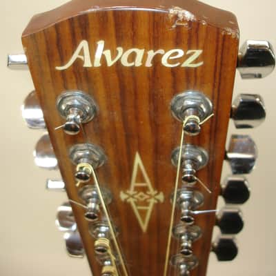 2017 Alvarez AD6012CE AD60ce 12-String Acoustic Electric Guitar, Natural AD60-12CE image 13