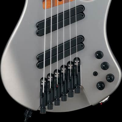 Ibanez EHB Ergonomic Headless Bass 6 String w/Bag Multi Scale - Metallic Gray Matte (EHB1006MSMGM) image 13