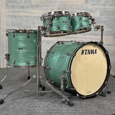 Tama Starclassic Maple 4pc Drum Set Surf Green Silk image 1