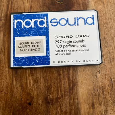 Clavia Sound Library Nr. 1 RAM Card for Nord Lead 2 / Nord Lead