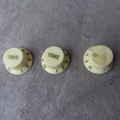 FENDER  STRATOCASTER 1960's KNOB SET ORIGINAL VINTAGE NICE! #2