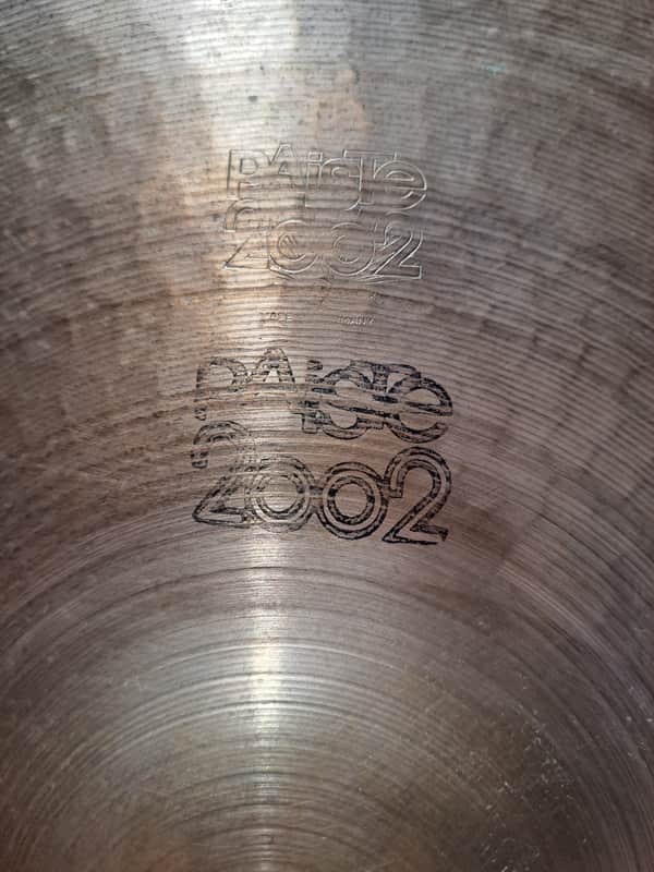 Paiste 2002 black label ride cymbal Early 1970's - Bronze image 1