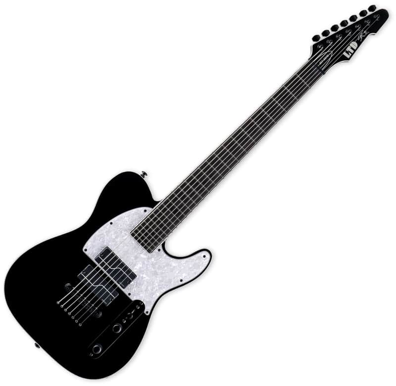 ESP LTD SCT-607B Stephen Carpenter Fluence Black Guitar image 1